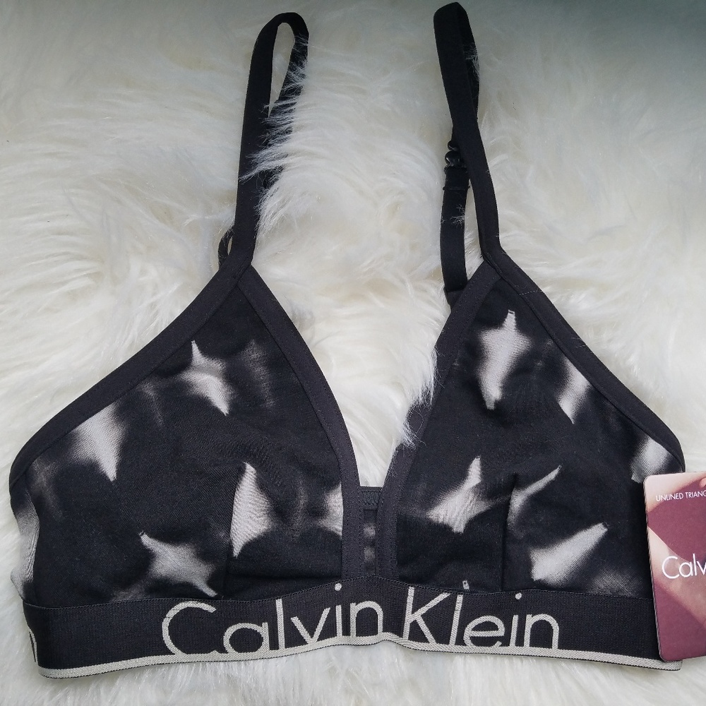 Calvin Klein ID Triangle Bralette Small